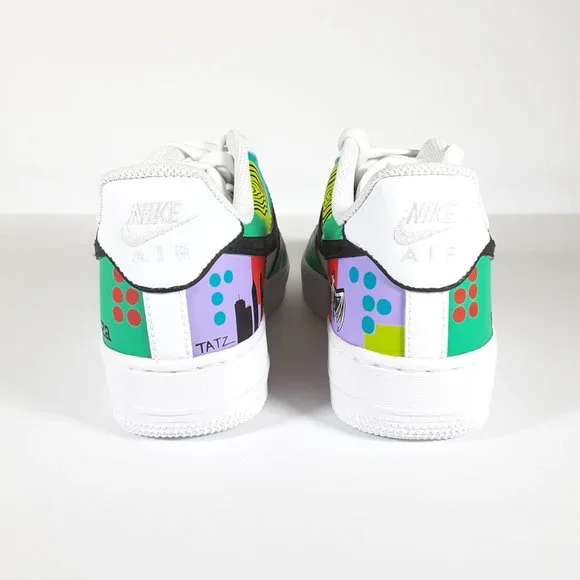 LOLLAPALOOZA X BACARDI WOMEN'S NIKE AIR FORCE 1 Shoes Size 8 PISOS BY TATZ BNIB - Picture 4 of 16